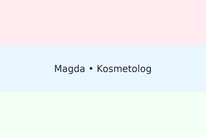 Magda podczas konsultacji kosmetologicznej